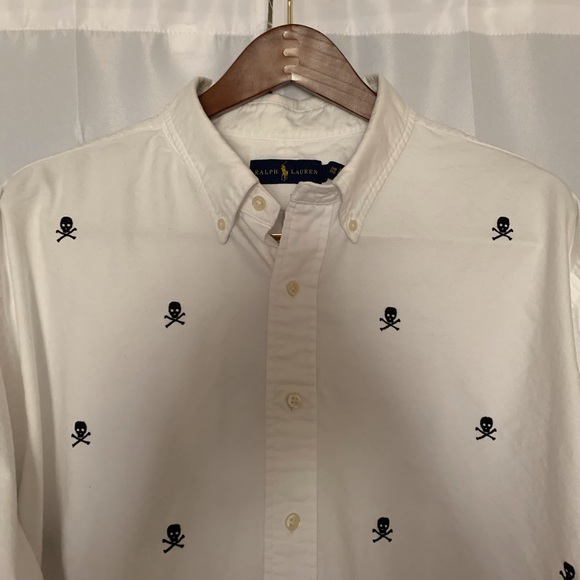 POLO RL Men’s Big & Tall (3XB) Skull & Bones Shirt - Picture 1 of 2
